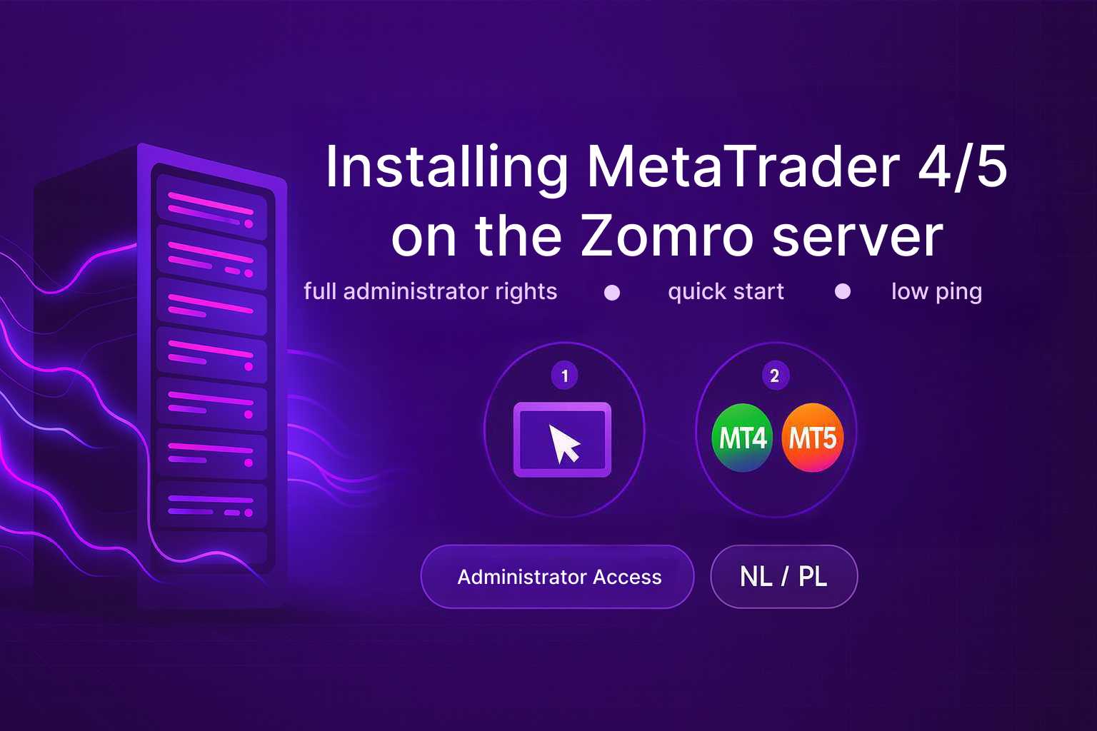 Installing MetaTrader 4/5 on a Zomro server