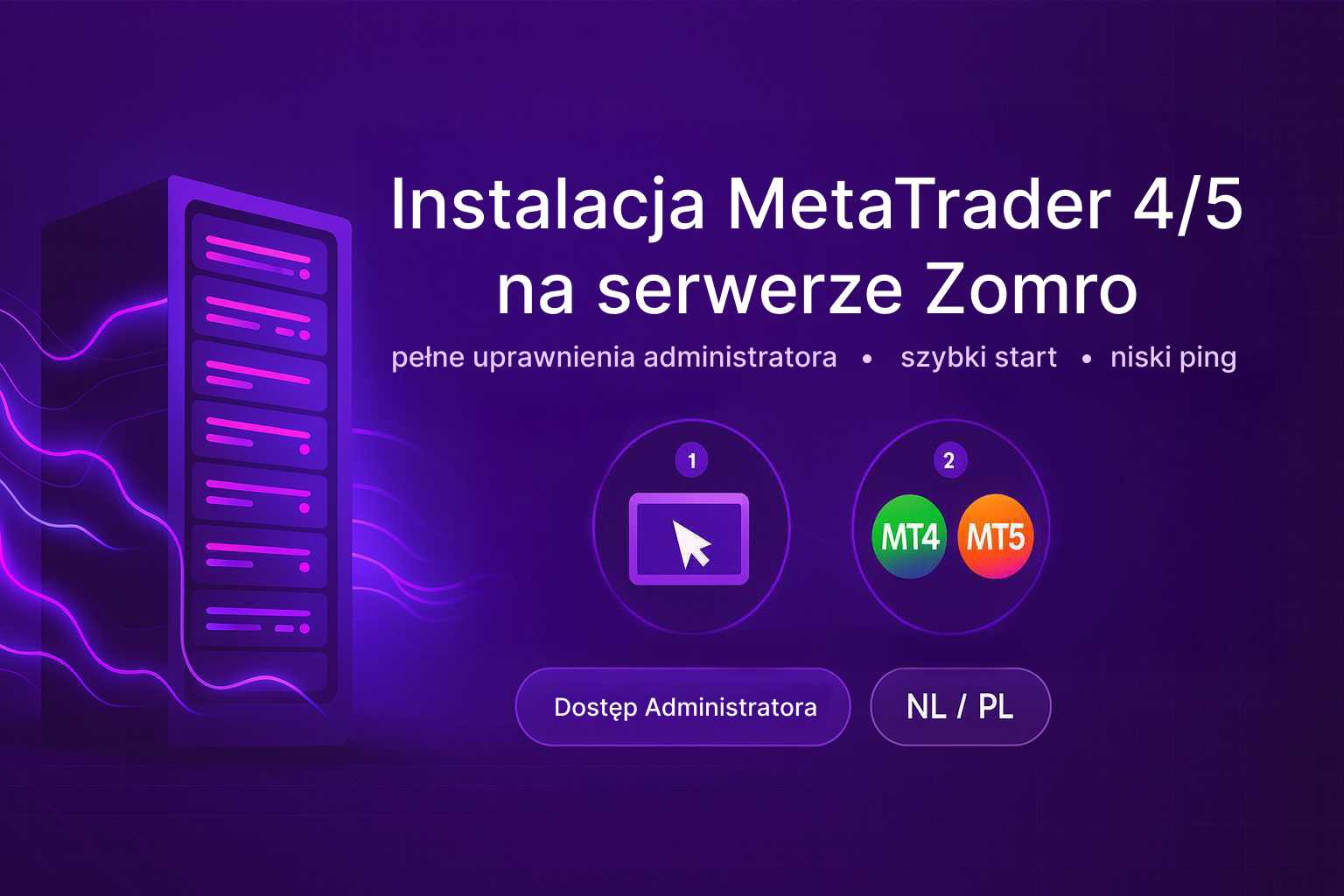 Instalacja MetaTrader 4/5 na serwerze Zomro