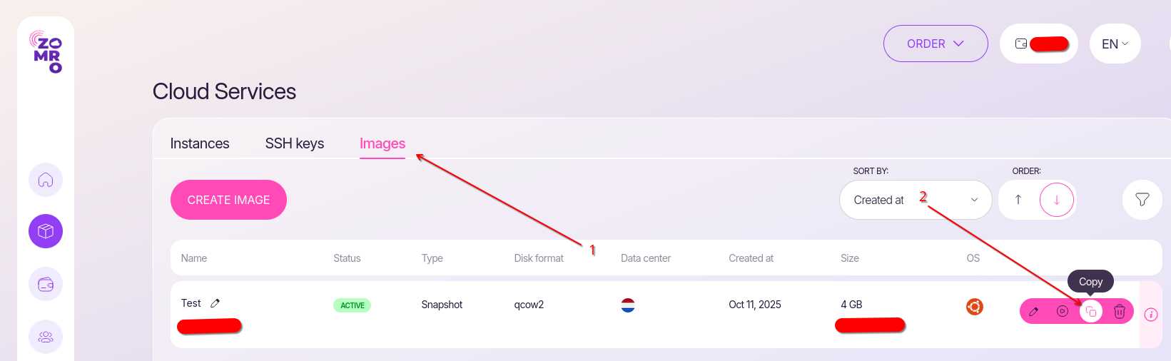 Снимки Cloud VPS: как создать, восстановить и перенести сервер-7