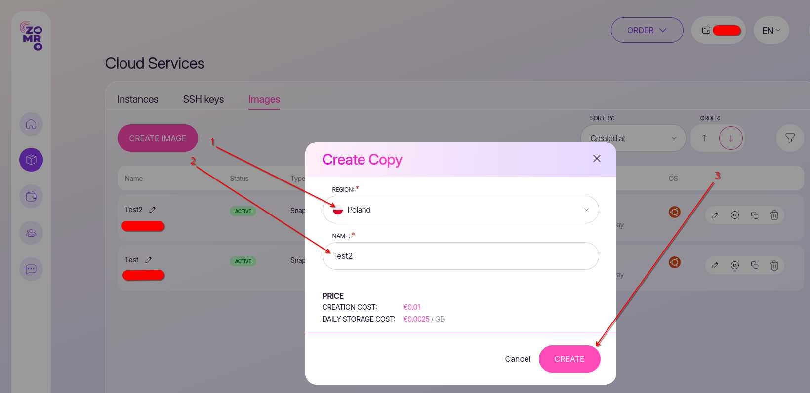 Снимки Cloud VPS: как создать, восстановить и перенести сервер-8